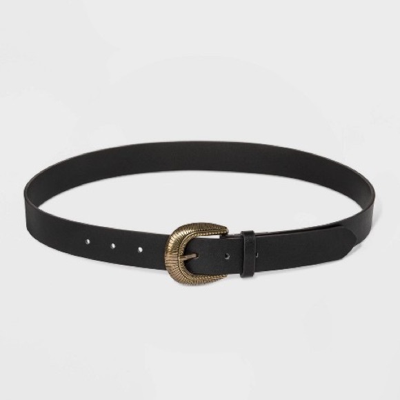 Burnished Western Buckle Belt
